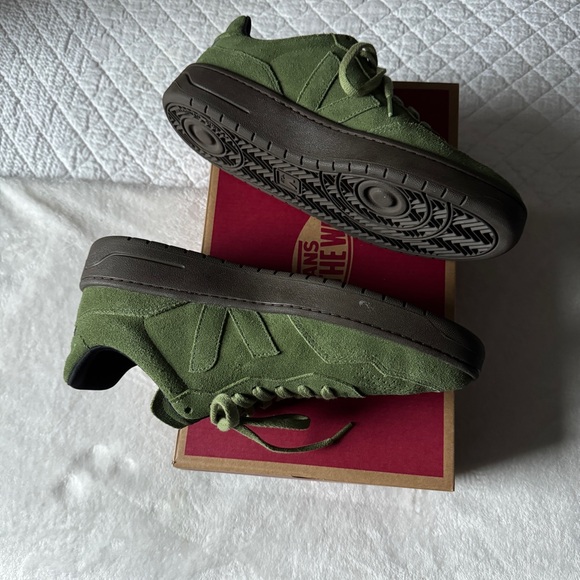 Veja Matcha Green Suede Sneakers - Picture 5 of 8